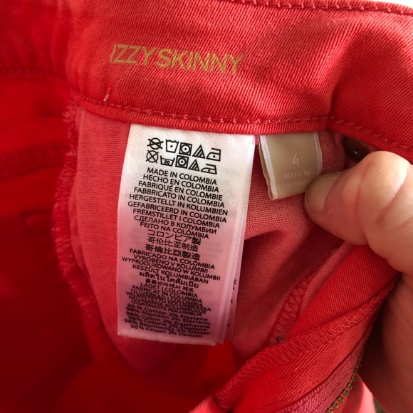 Michael Kors Izzy Skinny Jeans in Salmon - Picture 8 of 8